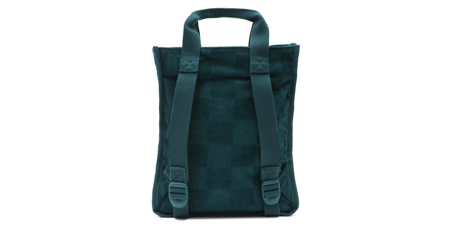 VANS - FREE HAND BACKPACK - CHECKERBOARD CORD/DEEP TEAL