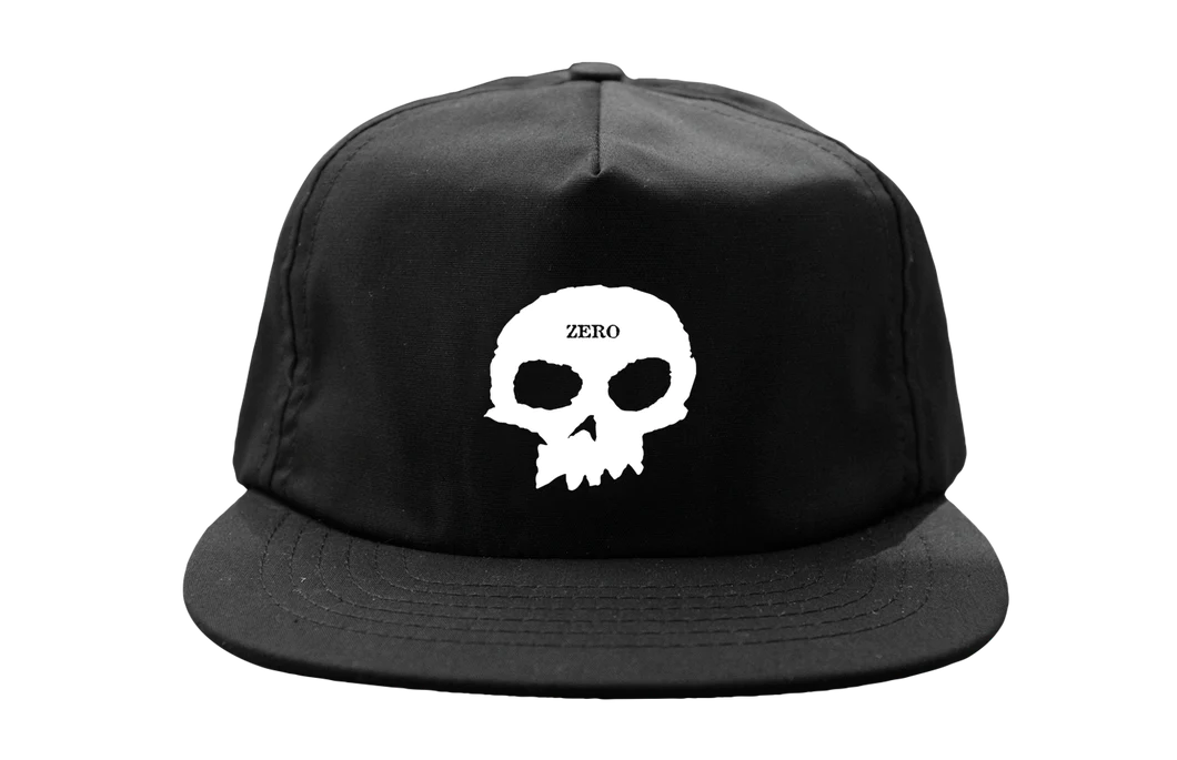 ZERO - SINGLE SKULL HAT - BLACK/WHITE