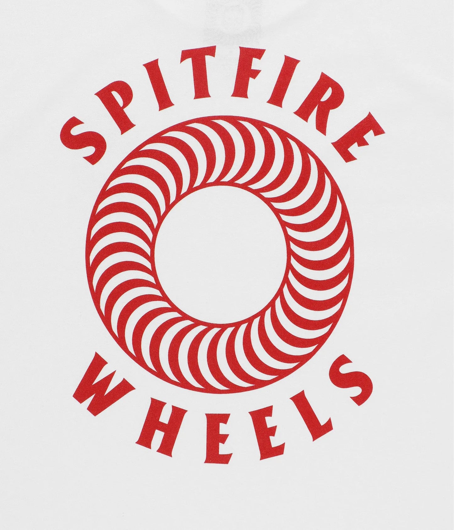 SPITFIRE - HOLLOW CLASSIC S/S TEE - WHITE/RED
