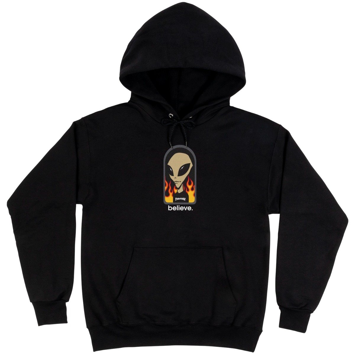 THRASHER X AWS - BELIEVE HOOD - BLACK