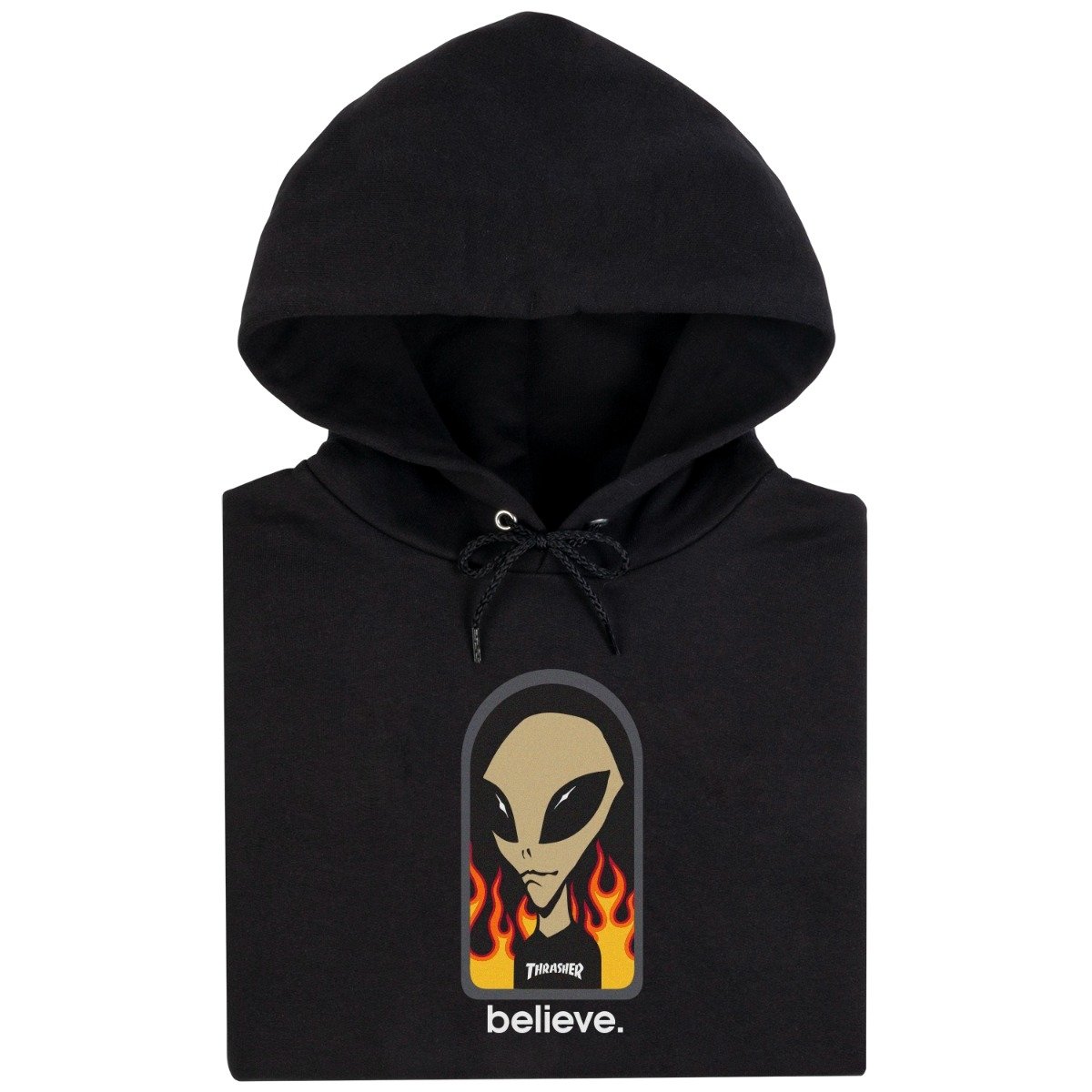 THRASHER X AWS - BELIEVE HOOD - BLACK