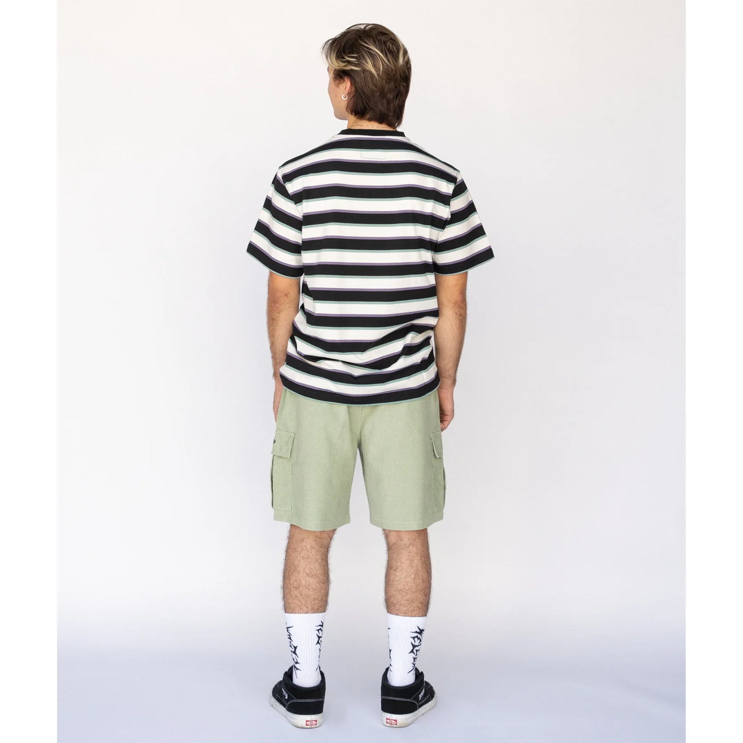 WELCOME - COOPER STRIPED YARN-DYED KNIT - BONE