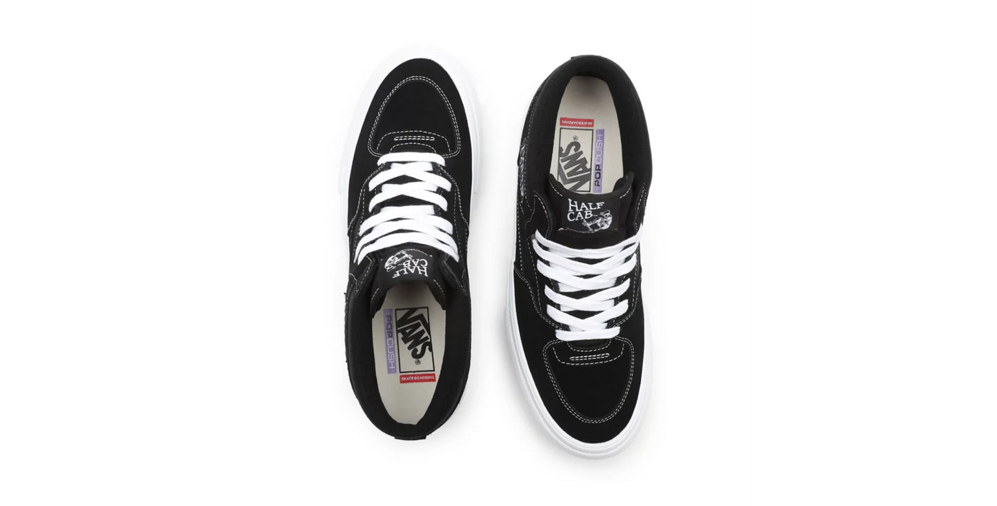 VANS - SKATE HALF CAB - BLACK WHITE