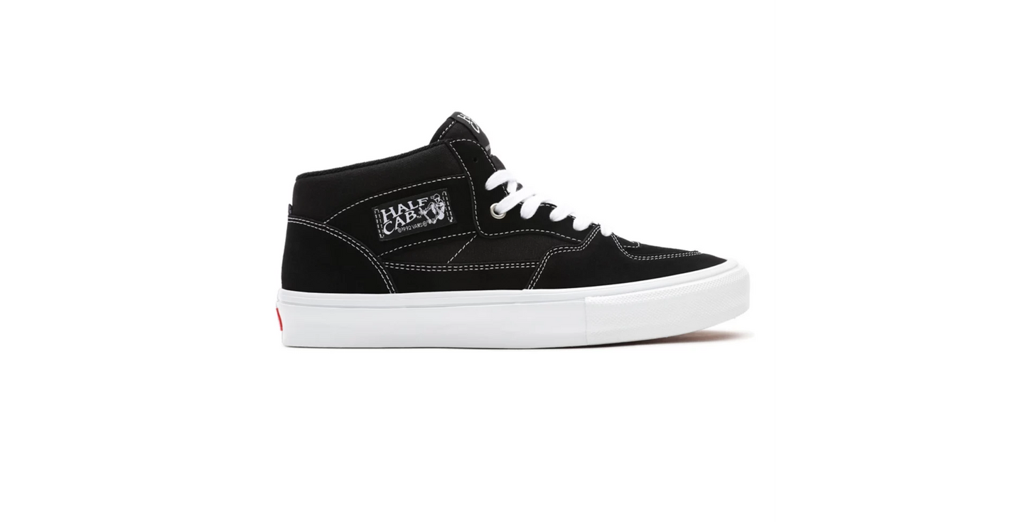VANS - SKATE HALF CAB - BLACK WHITE