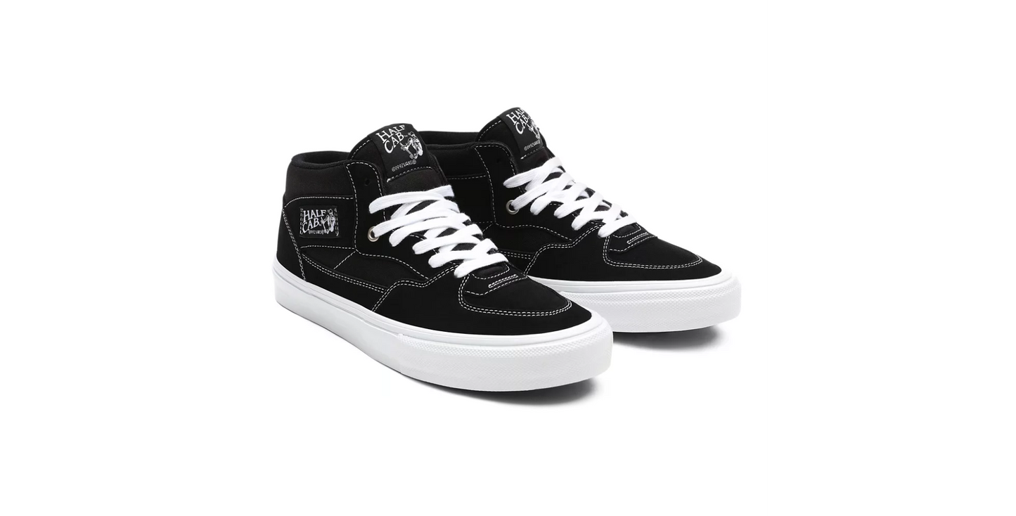 VANS - SKATE HALF CAB - BLACK WHITE