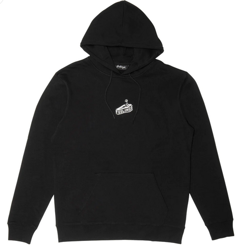FEELINGS - COFFIN HOODIE - BLACK