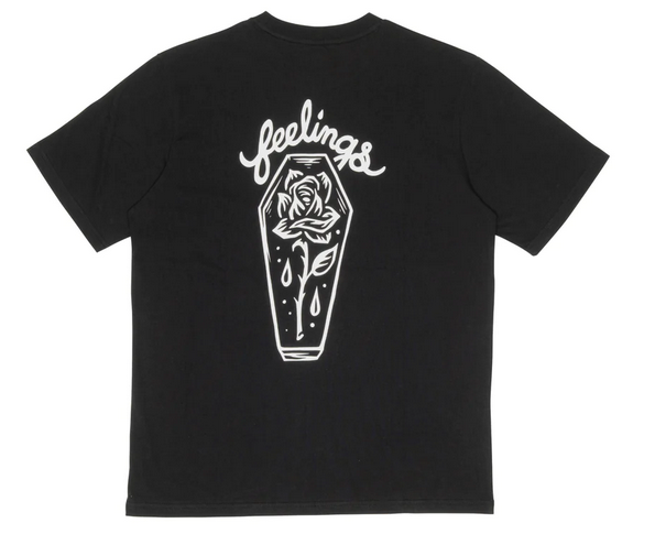 FEELINGS - COFFIN TEE - BLACK