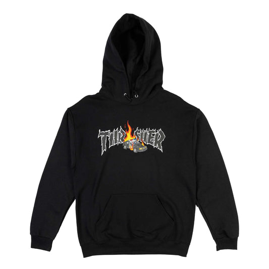 THRASHER - COP CAR HOOD - BLACK