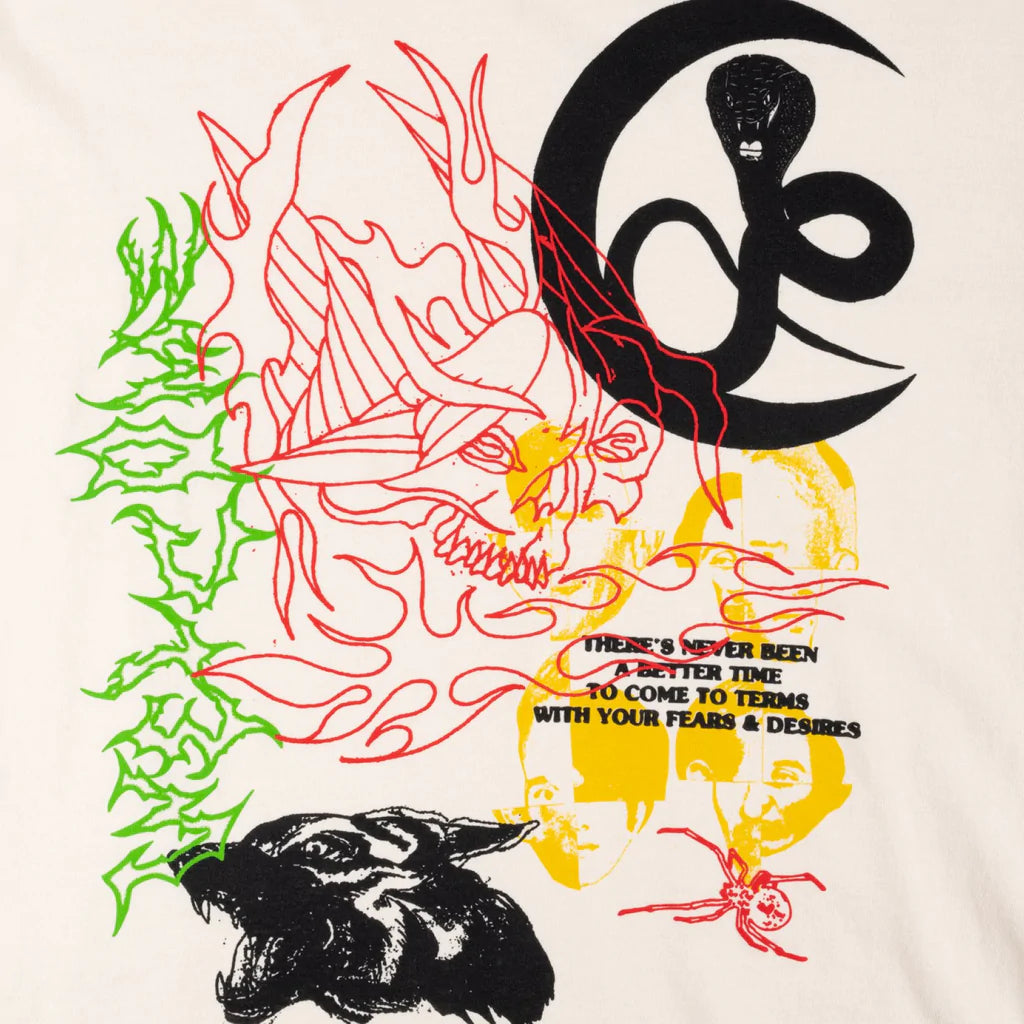 WELCOME - COBRA GARMENT-DYED TEE - BONE