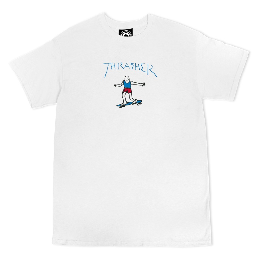 THRASHER - GONZ LOGO TEE - WHITE