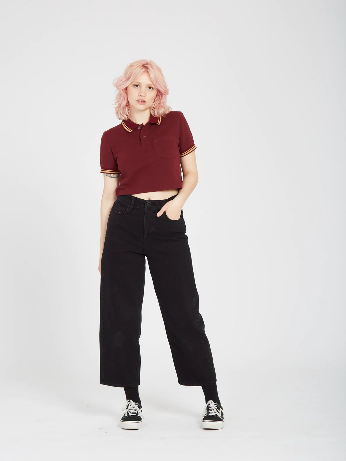 VOLCOM - POOLUP POLO - BURGUNDY