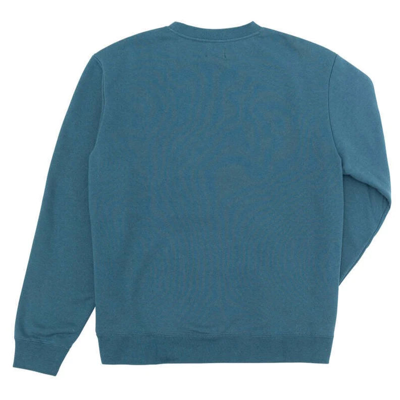 DARK SEAS - MASON CREW SWEAT - DARK TEAL