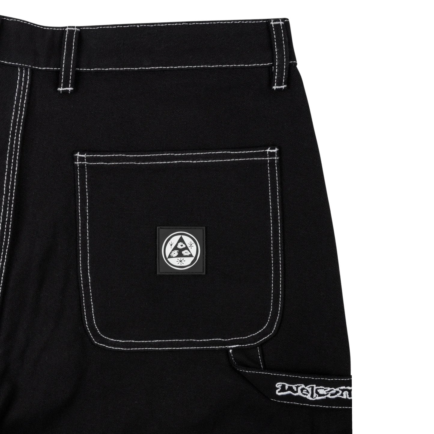 WELCOME - BRACE CARPENTER SHORT - BLACK
