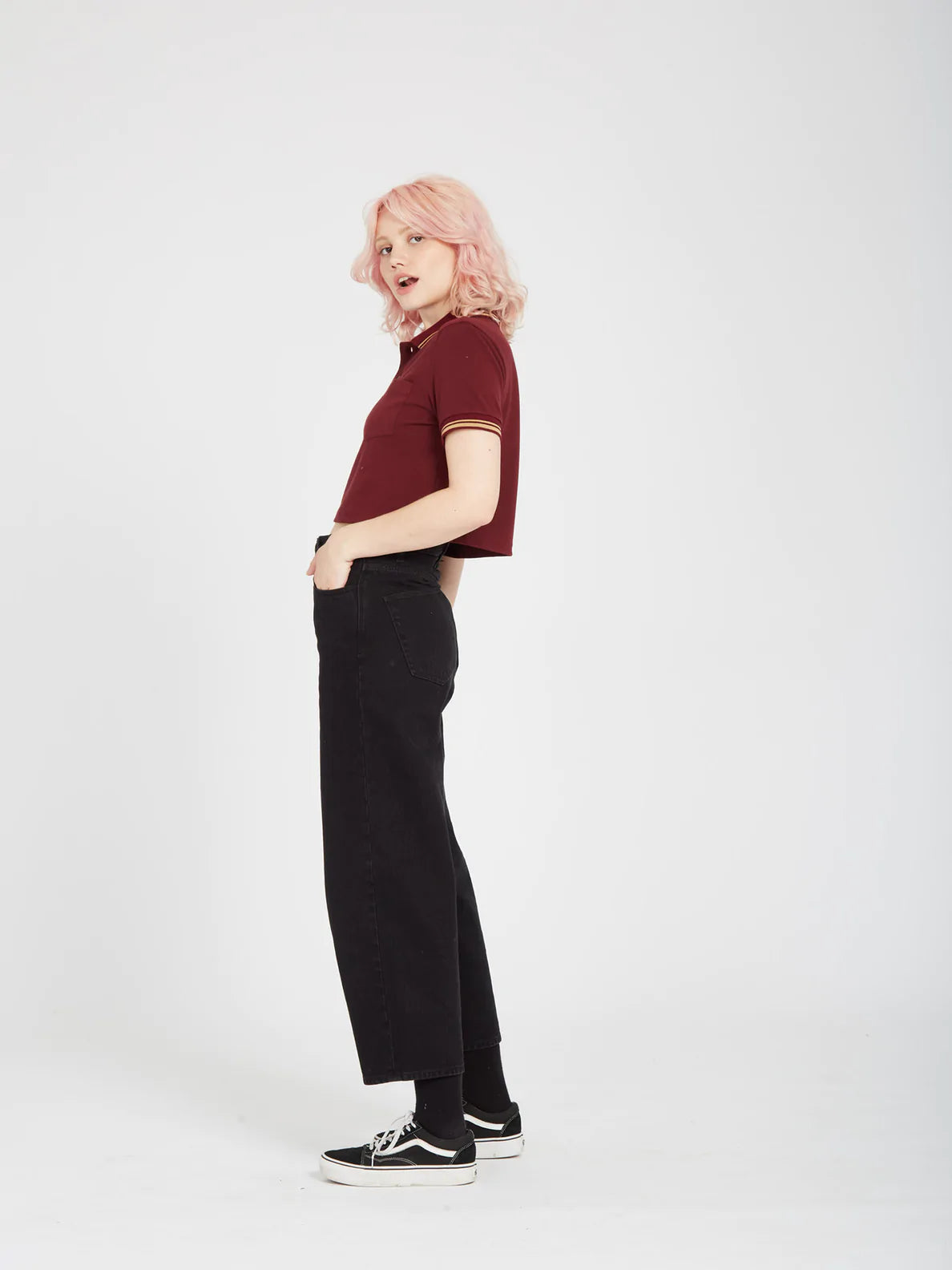 VOLCOM - POOLUP POLO - BURGUNDY