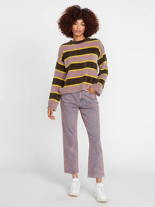 VOLCOM - BUBBLE TEA SWEATER - ESPRESSO