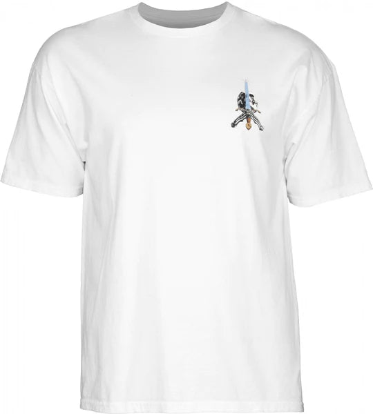 POWELL-PERALTA - SKULL & SWORD TEE - WHITE