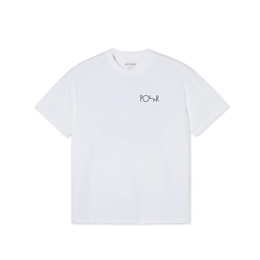 POLAR - FORREST FILL LOGO TEE - WHITE
