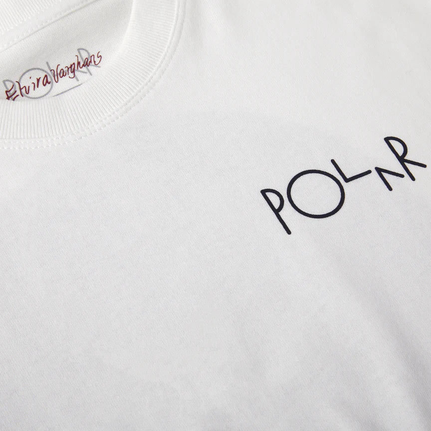 POLAR - FORREST FILL LOGO TEE - WHITE