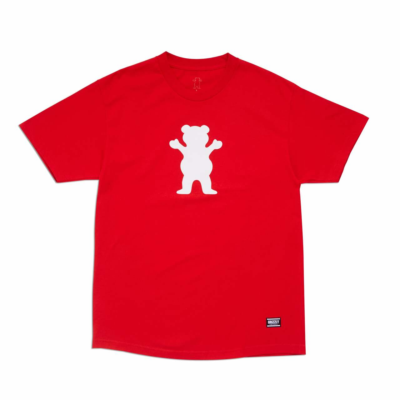 GRIZZLY - KIDS OG BEAR TEE - RED/WHITE