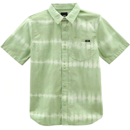 VANS - PEACE OF MIND WOVEN SS BOYS CELADON - GREEN-TIE DYE
