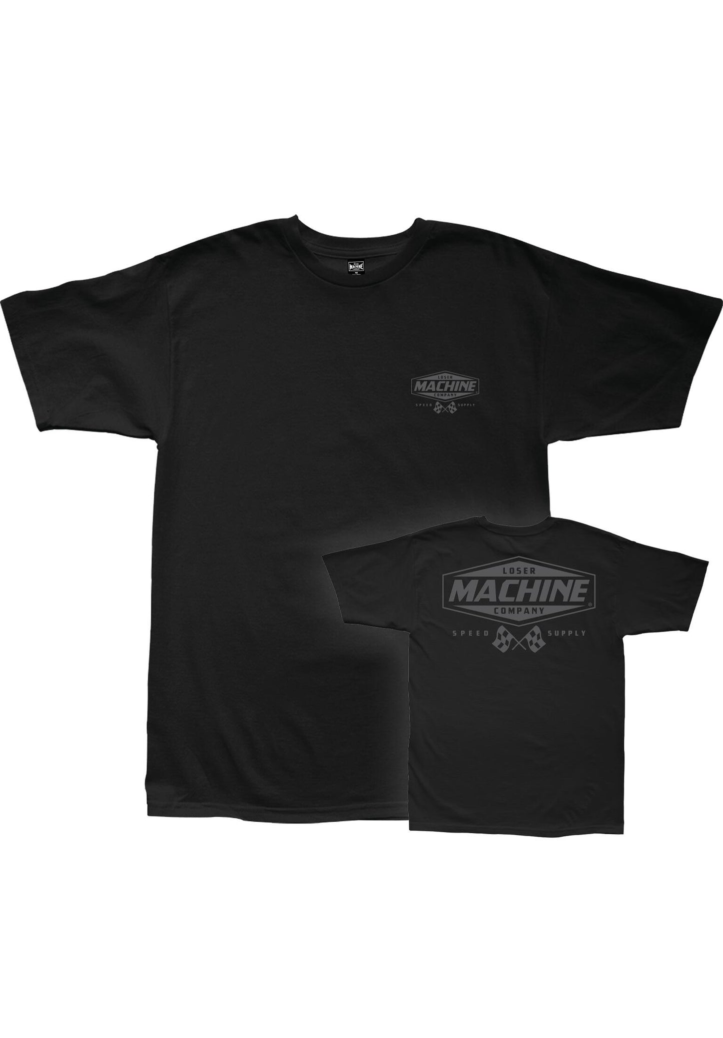 LOSER MACHINE - OVERDRIVE REFLECTIVE TEE - BLACK