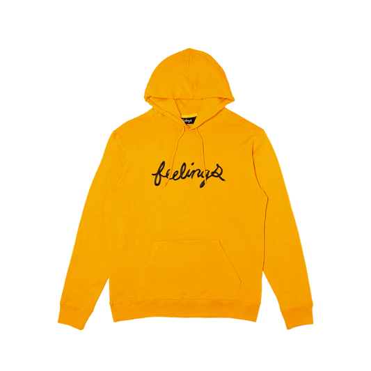 FEELINGS - HOODED LOGO - OLD GOLD