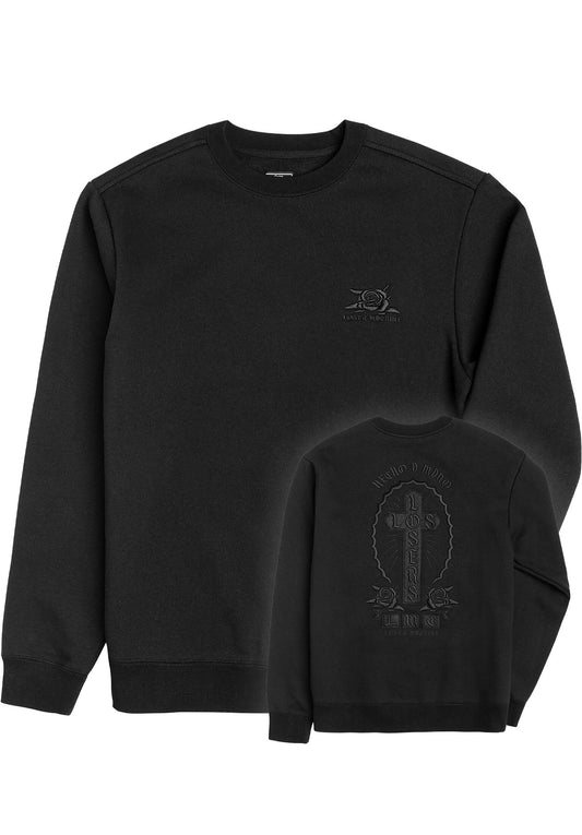LOSER MACHINE - LOS LOSERS CUSTOM FLEECE - BLACK