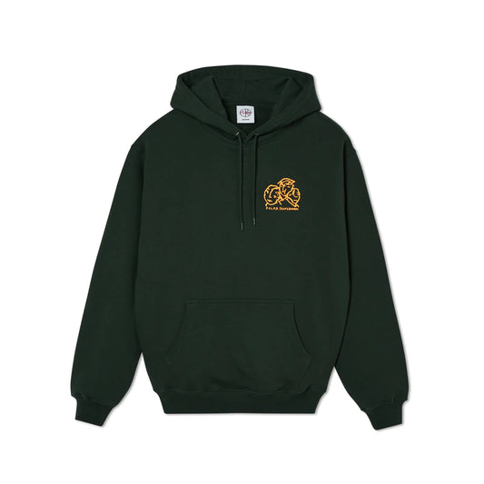 POLAR - LUNCH DOODLE HOODIE - DARK GREEN