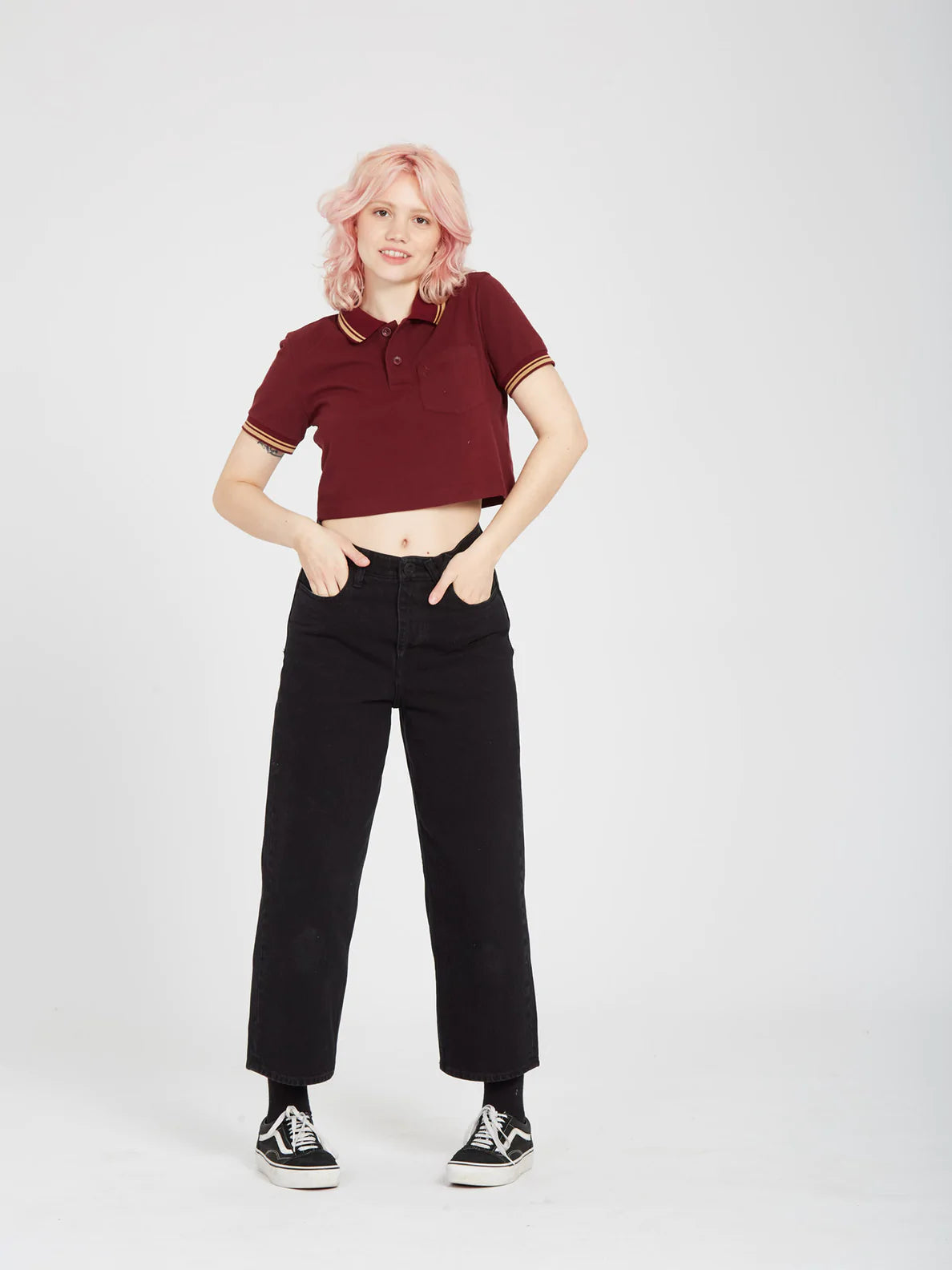 VOLCOM - POOLUP POLO - BURGUNDY