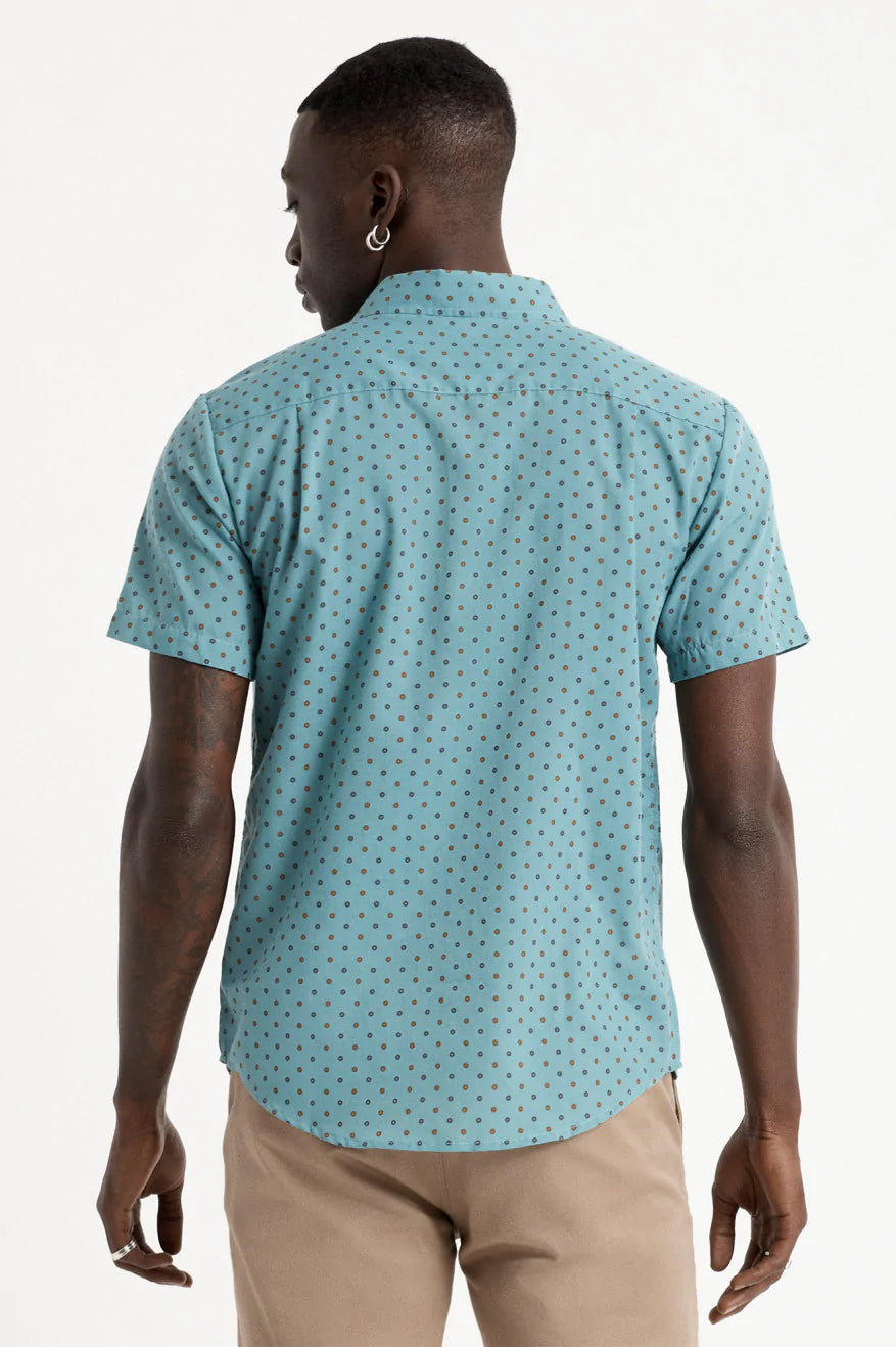 BRIXTON - CHARTER PRINT S/S WVN - OCEAN