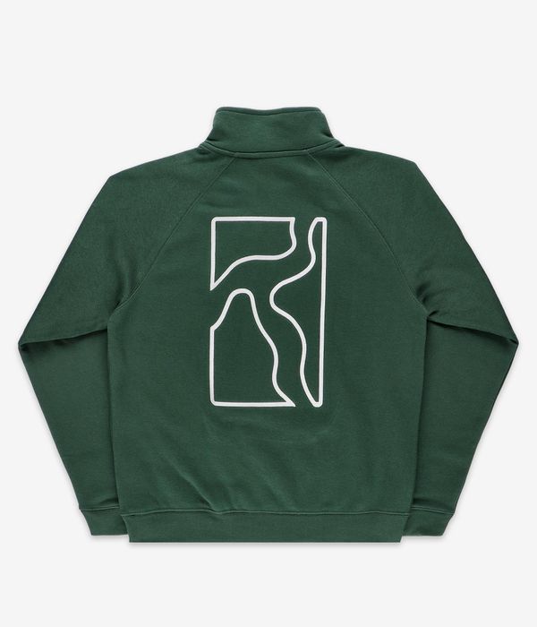 POETIC COLLECTIVE - CLASSIS HALF-ZIP - BOTTLE GREEN