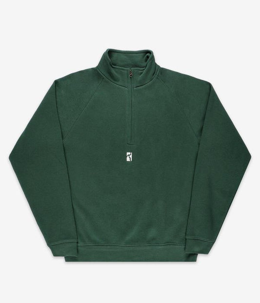 POETIC COLLECTIVE - CLASSIS HALF-ZIP - BOTTLE GREEN