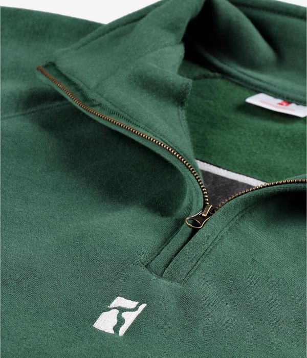 POETIC COLLECTIVE - CLASSIS HALF-ZIP - BOTTLE GREEN