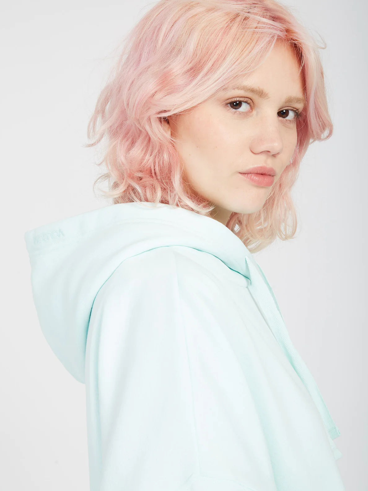 VOLCOM - STONE HEART HOODIE - PALE AQUA