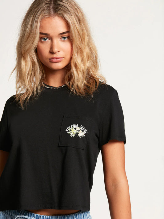 VOLCOM - POCKET DIAL TEE - BLACK