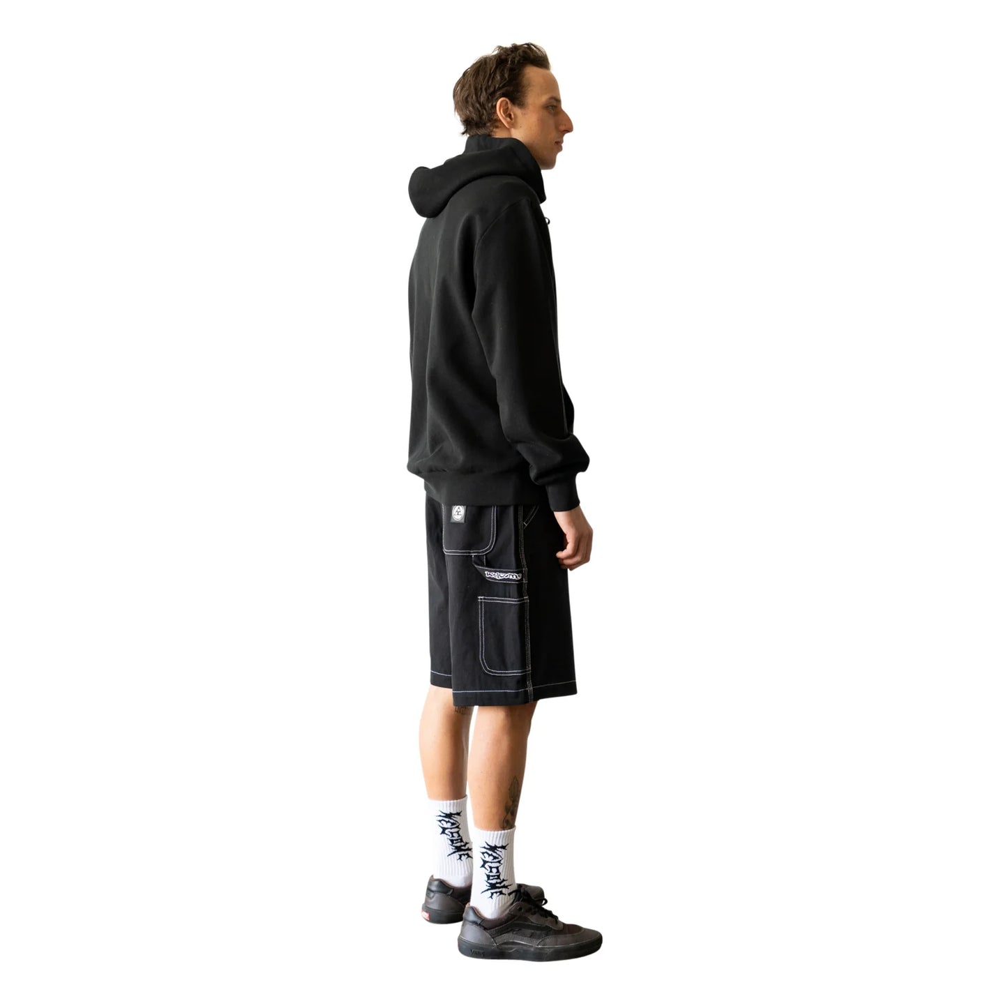 WELCOME - BRACE CARPENTER SHORT - BLACK