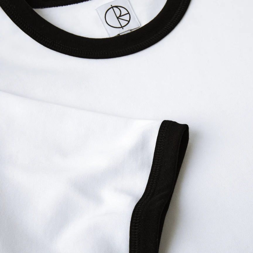 POLAR - RIOS RINGER TEE - WHITE/BLACK