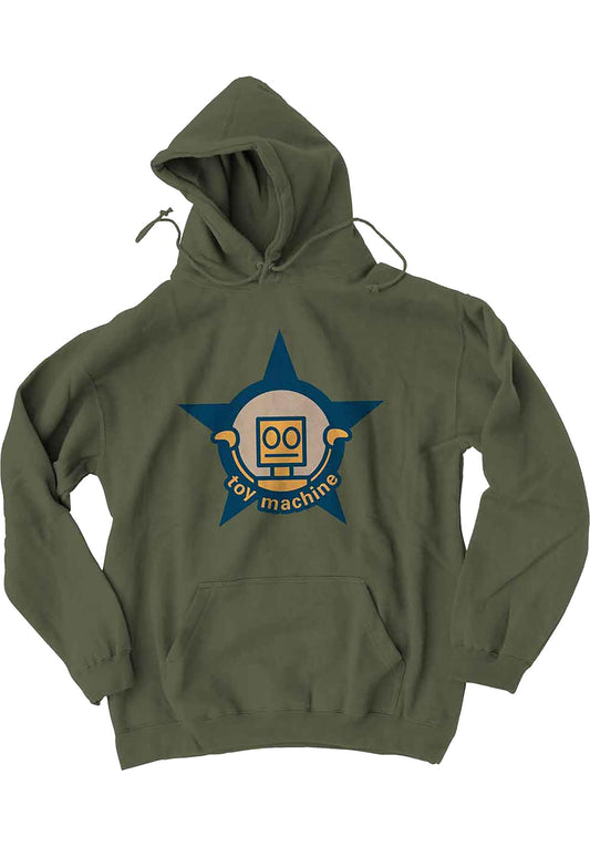 TOY MACHINE - ROBOT STAR EMBROIDER ZIP - ARMY