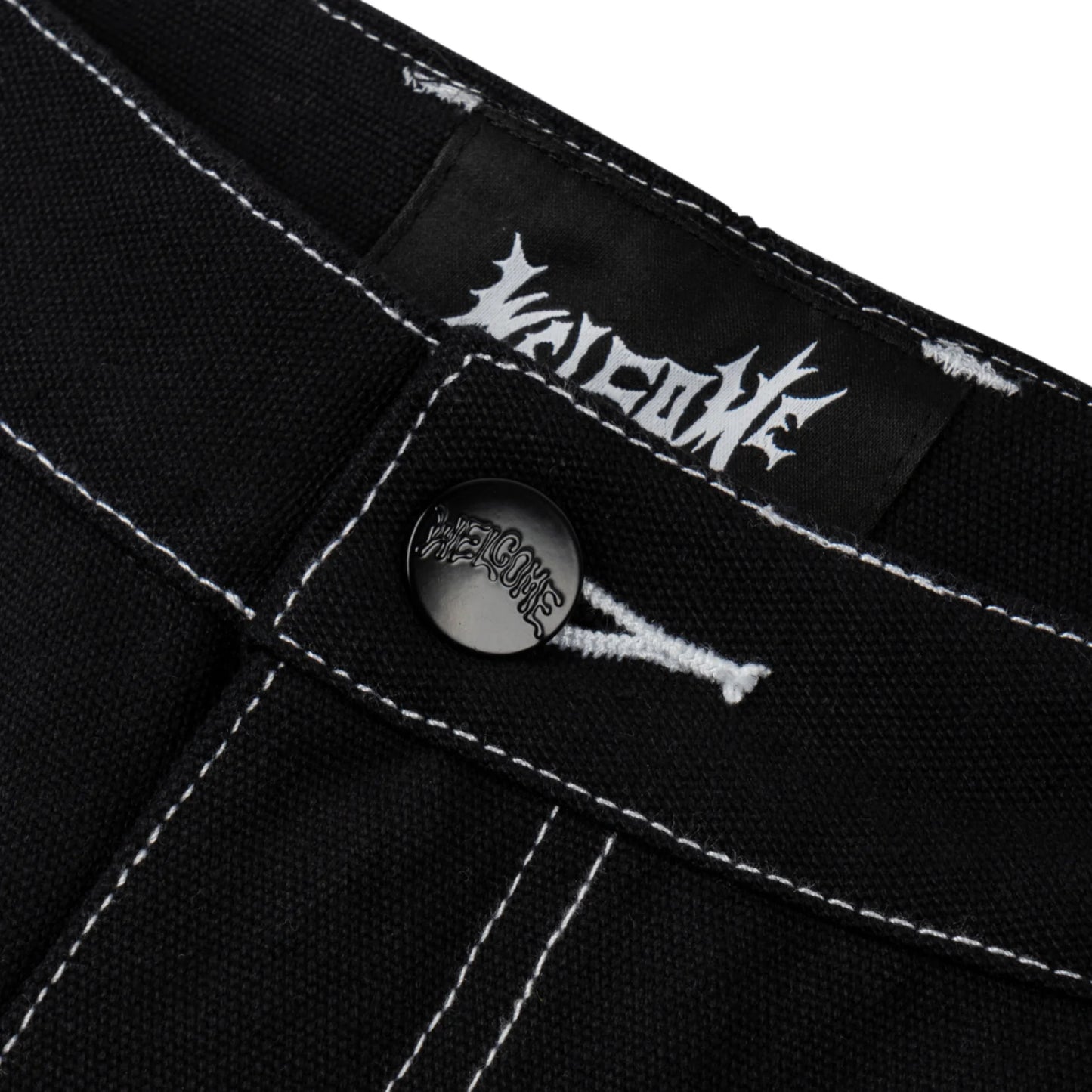 WELCOME - BRACE CARPENTER SHORT - BLACK