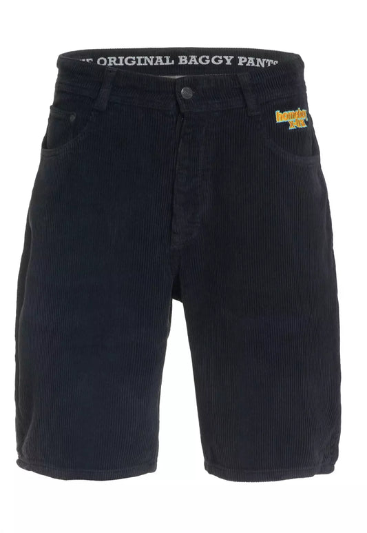 HOMEBOY - X-TRA BAGGY CORD SHORT - BLACK