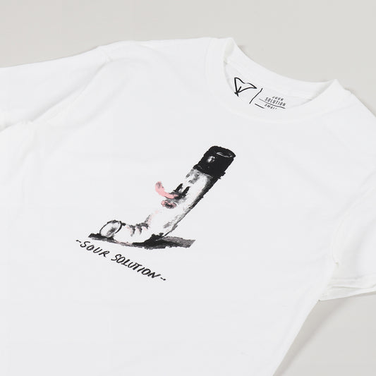 SOUR - JEPSON CIGARETTE TEE - WHITE