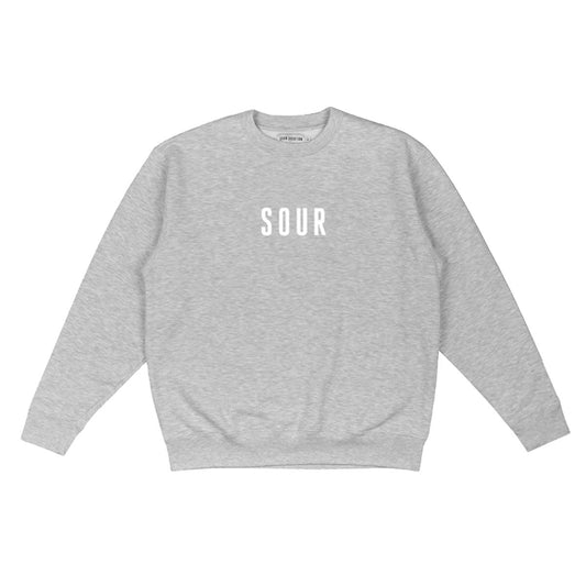 SOUR - GUS CREW SWEAT - LIGHT GREY