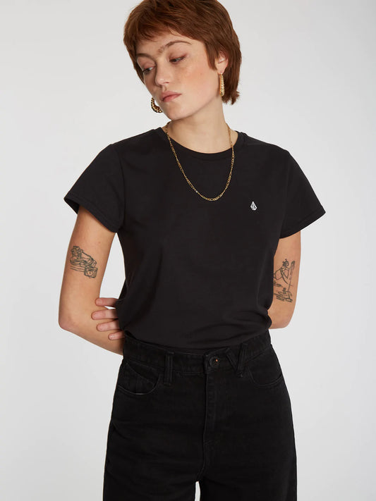 VOLCOM - STONE BLANKS TEE - BLACK