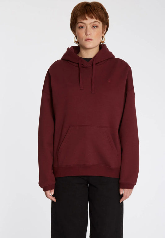 VOLCOM - STONE HEART WM HOODIE - BURGUNDY