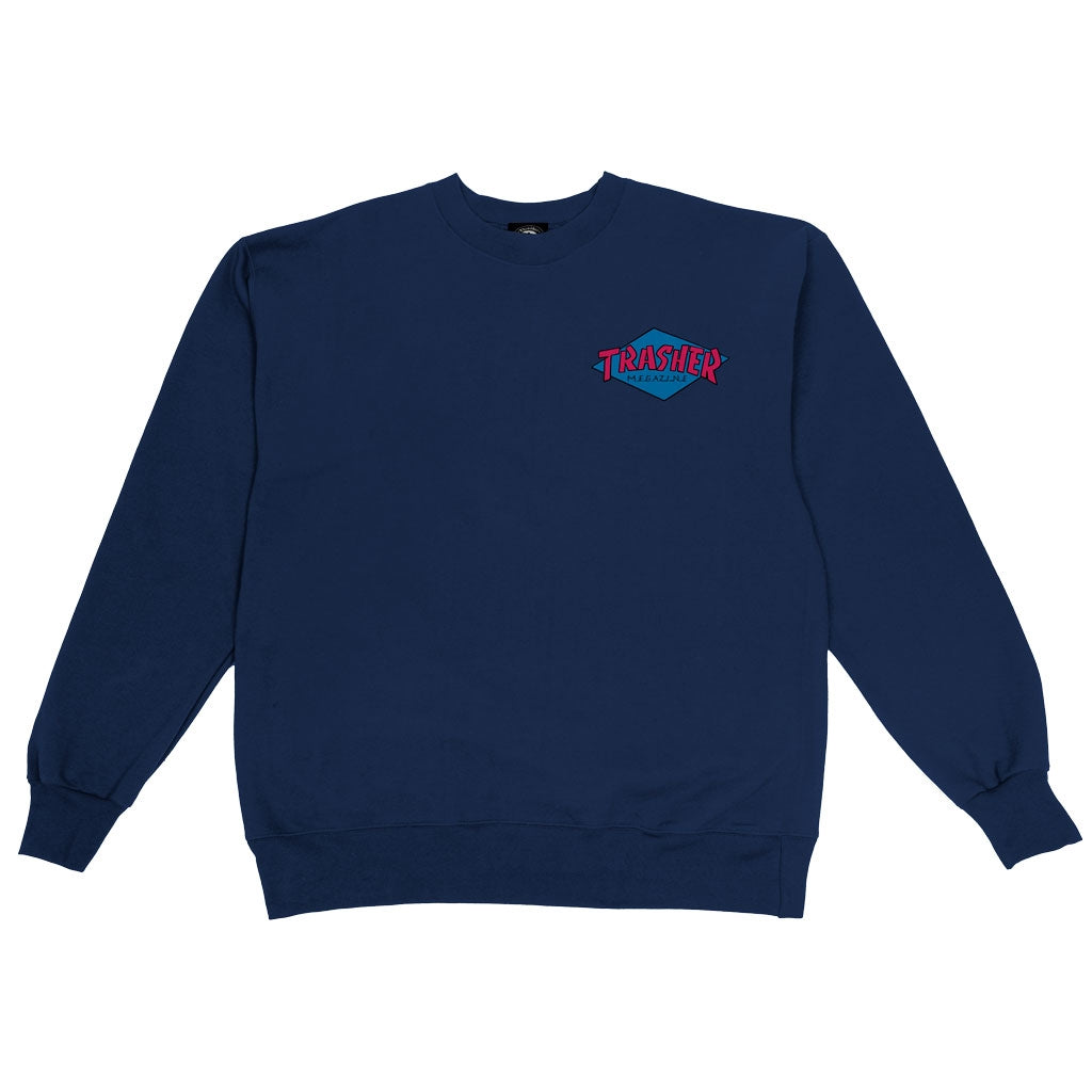 THRASHER - TRASHER HIRRICANE V2 CREW - NAVY