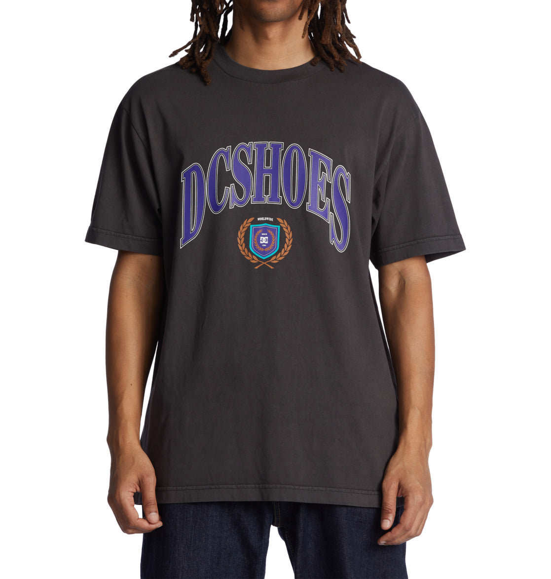 DC - UPPER CLASS TEE - BLACK ENZYME WASH