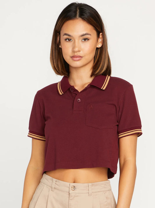 VOLCOM - POOLUP POLO - BURGUNDY