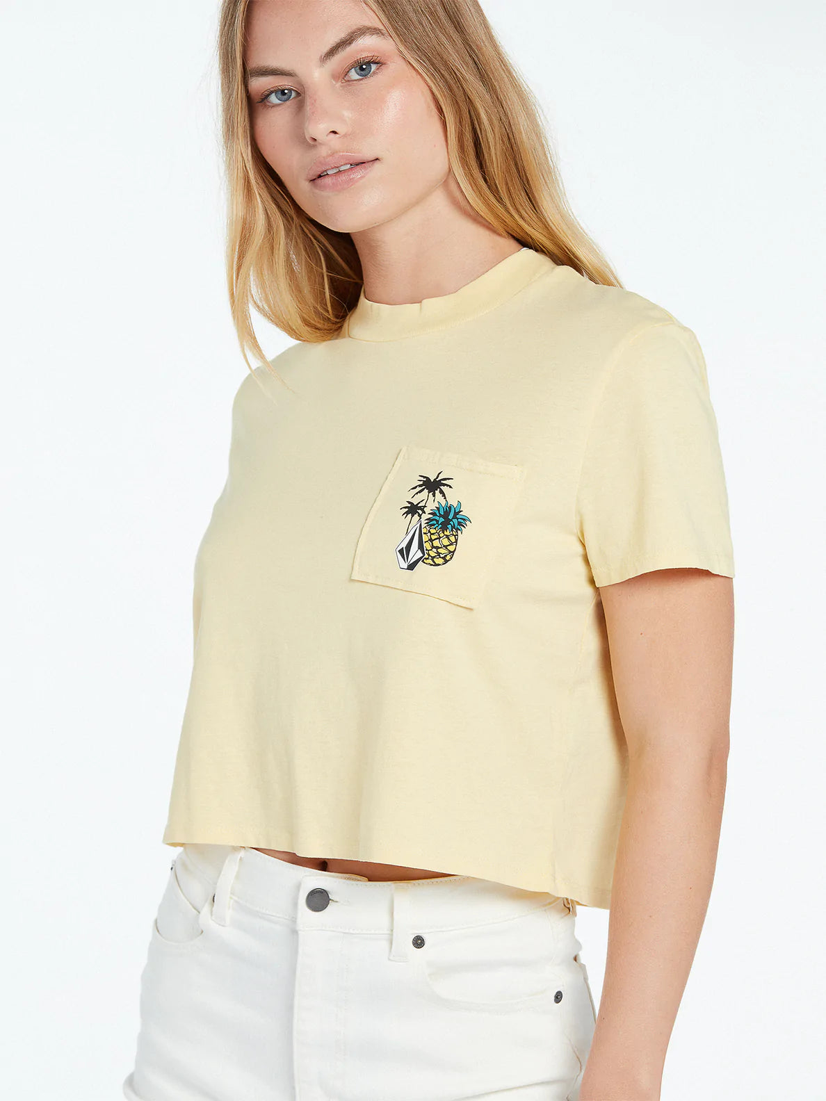 VOLCOM - POCKET DIAL TEE - WHEAT