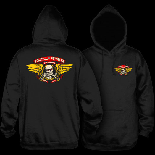 POWELL-PERALTA - WINGED RIPPER HOODIE - BLACK