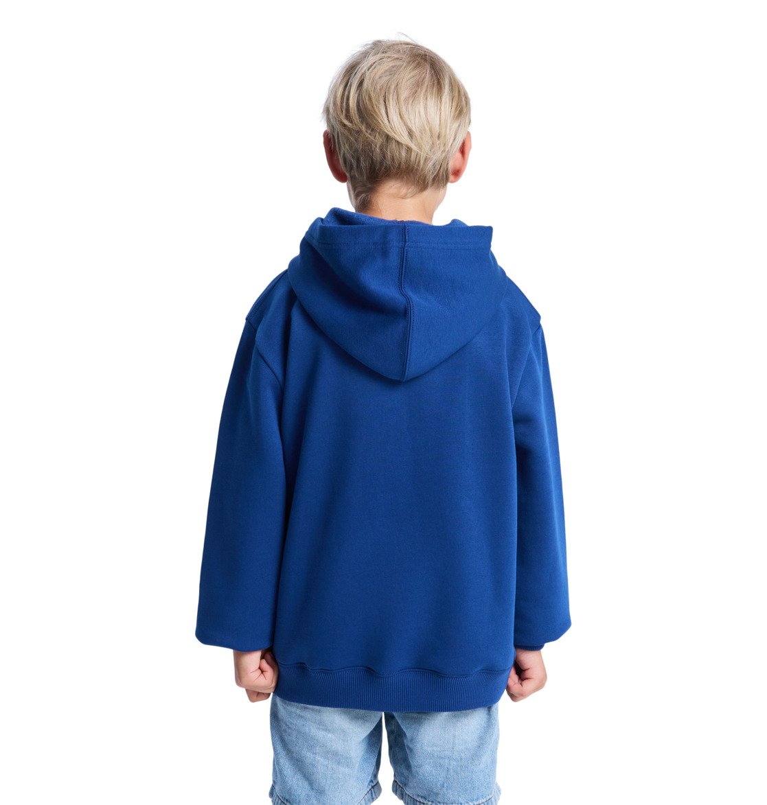 DC - BURNING SKULL YOUTH HOOD - ESTATE BLUE